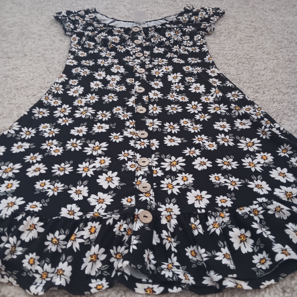 NWOT - Black Floral Sun Dress - Picture 3 of 3